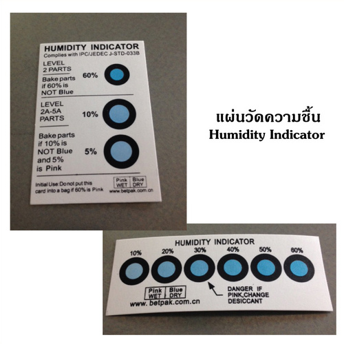 Moisture Indicator Cards